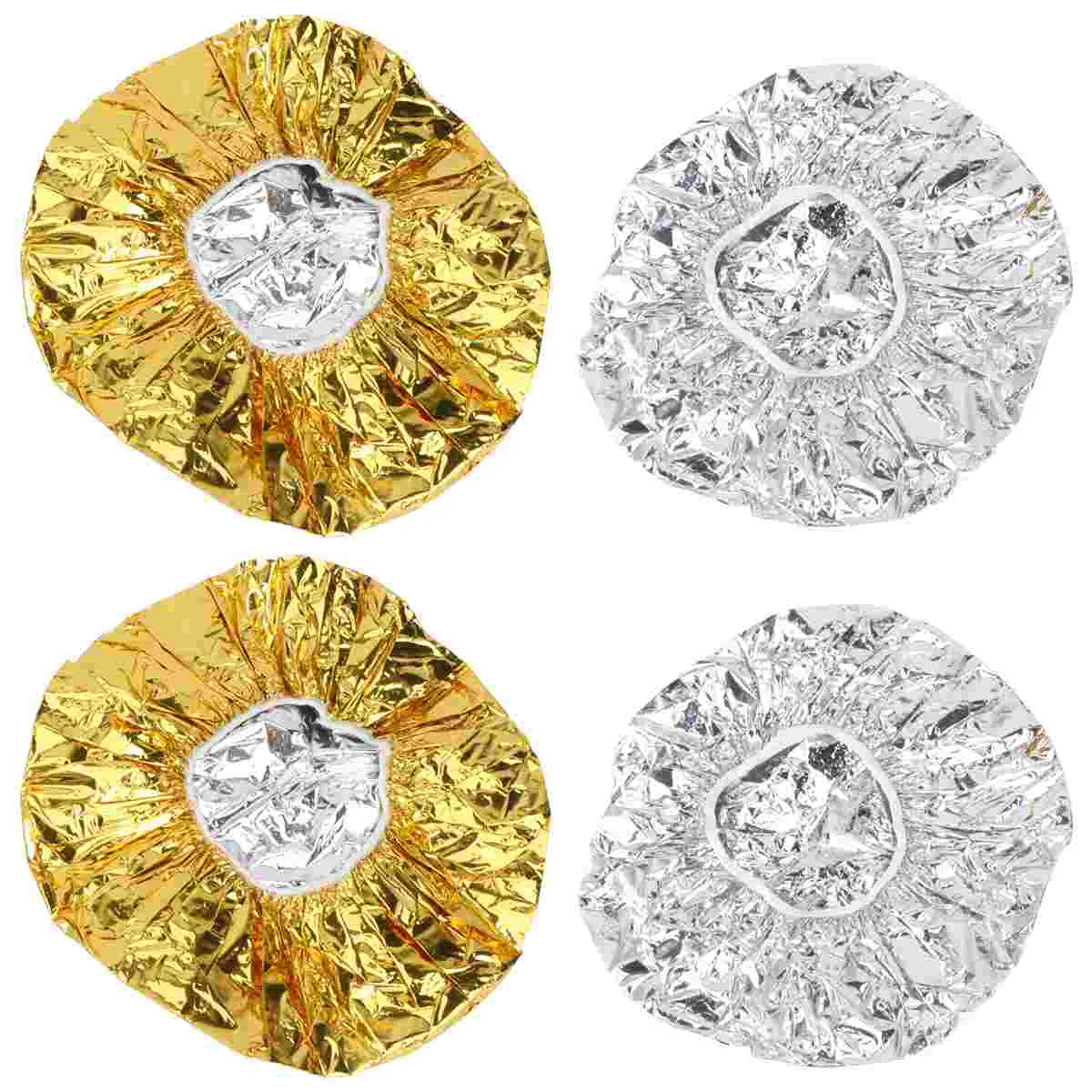 

4 Pcs Disposable Shower Caps Hair Heat Heating M Aluminum Foil Heated Hairdressing Miss