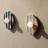 Natural marble wall lamp Irregularly Striped wall light for Living Room Restaurant bedroom Hotel Colored stone wall lamp 1