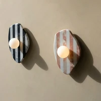 Natural marble wall lamp Irregularly Striped wall light for Living Room Restaurant bedroom Hotel Colored stone wall lamp 1