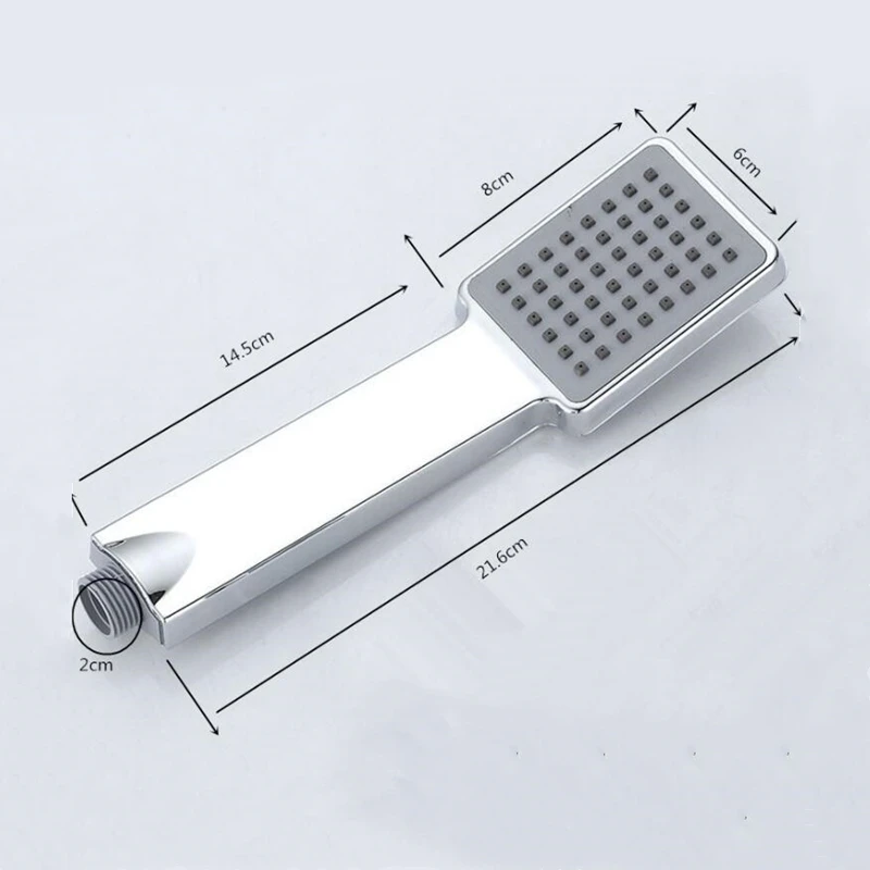 1pc Pressurized Water Saving Shower Head ABS Bathroom Hand Shower Water Booster Showerhead Bathroom Accessories