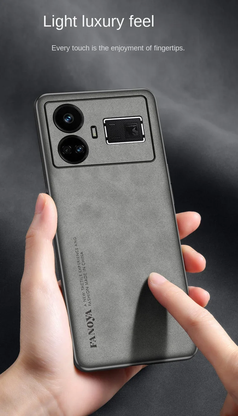 Soft PU Leather Magnetic Protective Back Cover Case