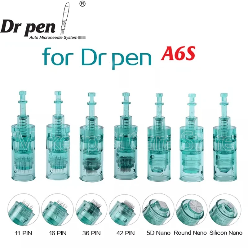 Cartuchos de microagujas Dr Pen A6S, 10 piezas, Bayonet Derma Pen, cabezal de repuesto 11, 16, 36, 42