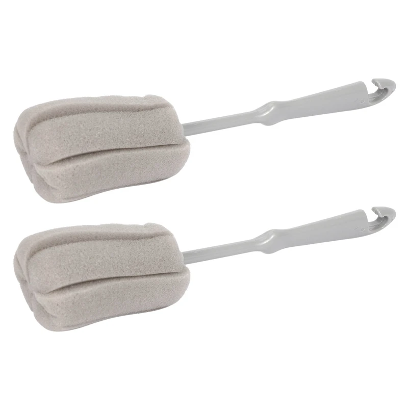 

2Pc Sponge Brush Milk Bottle Cup Glass Washing Cleaning Kitchen Cleaner Tools Cup Cleaning Brush Plastic Short Handle