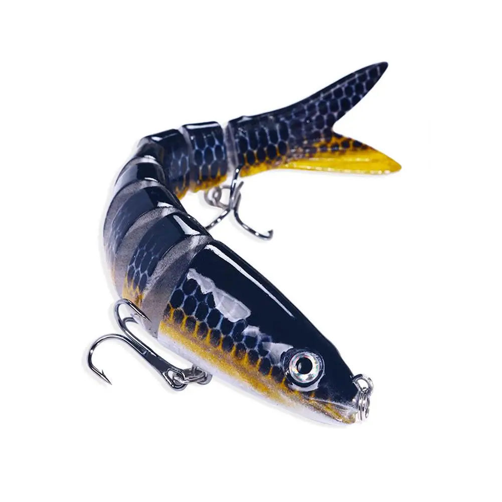 13,4 cm sinkende Wobbler, Angelköder, Gelenk-Kurbelköder, Swimbait, 8-Segment-harter künstlicher Köder für Angelgerät-Köder – Detail 20