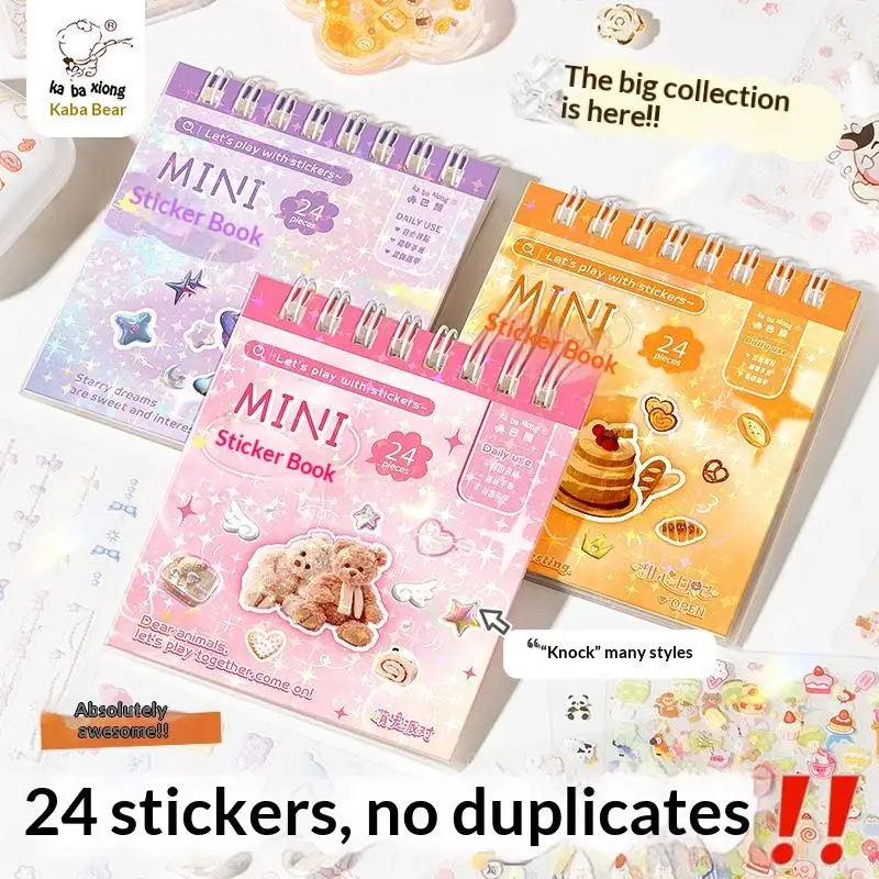24 Pezzi/Pacco Adesivi Decorativi Kawaii per Scrapbooking, Collage e Diari, Decorazioni Carine per Artigianato - immagine 3
