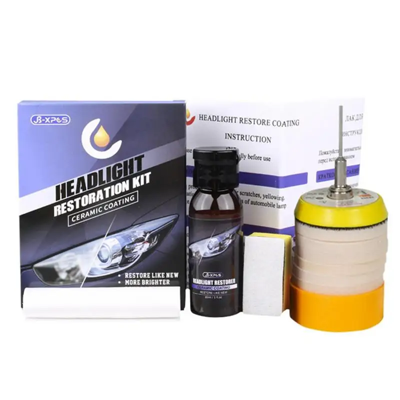 

Car Headlight Polishing Kit Auto Headlight Restoration Agent car Headlamp Scratch Remover Repair Fluid Headlight Polish Renewal