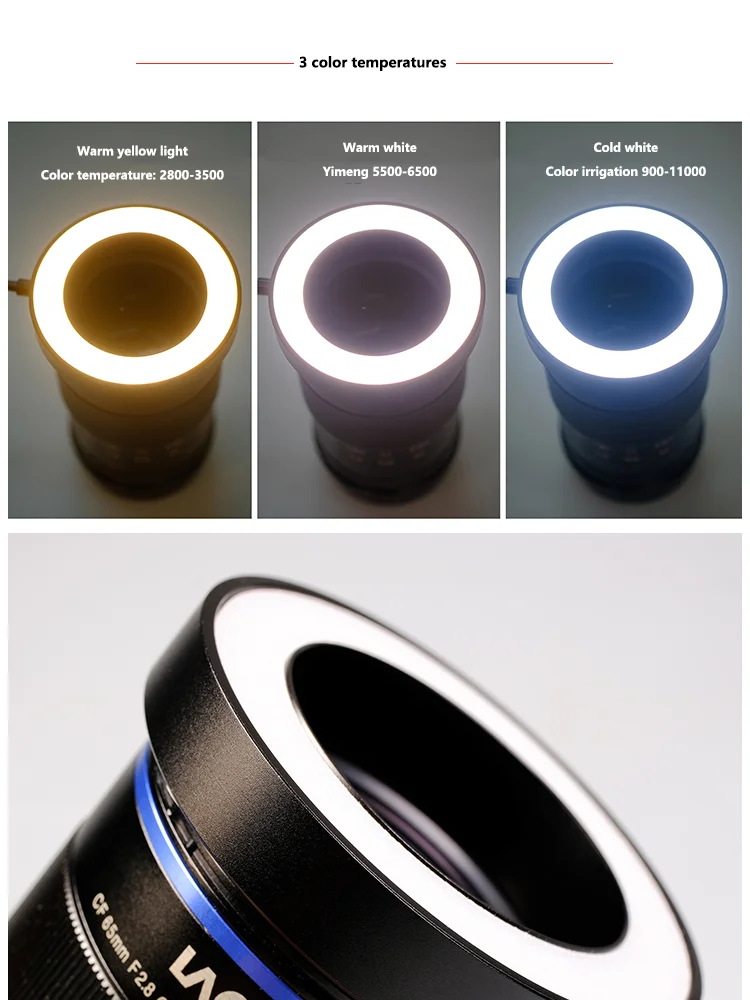 LED Macro Ring Flash Fill Light Universal Macro Photography for