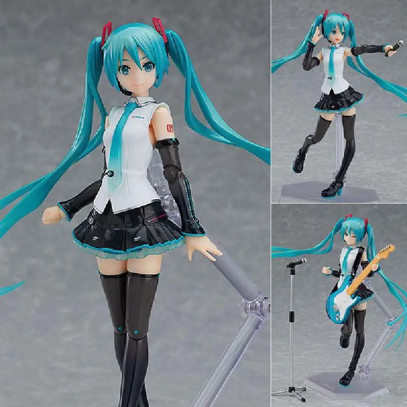 14cm 애니메이션 하츠네 미쿠 액션 피규어 Figma 394 # 미쿠 V4X 만화 동상 PVC 캐릭터 보컬 시리즈