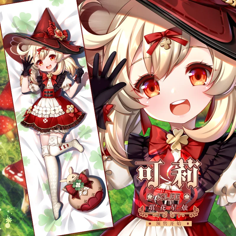 

Аниме Genshin Impact Klee Sexy Dakimakura обнимающая подушка для тела Чехол наволочка Подушка постельное белье для косплея рождественские подарки SM