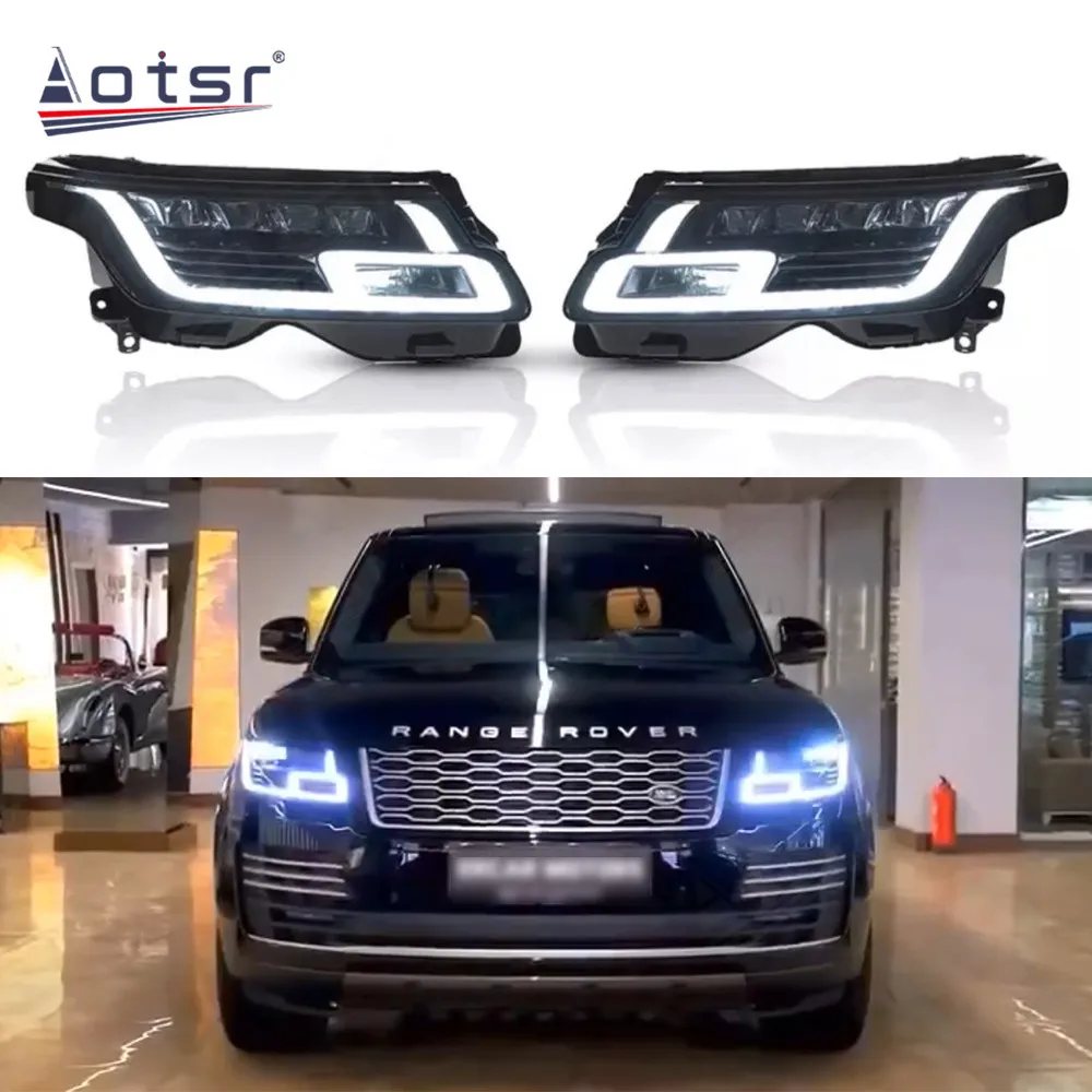 

Car A Pair Of Front Headlights For Land Rover Executive Headlights Front Lamp High Quality Taillight Lights Pair $2,599