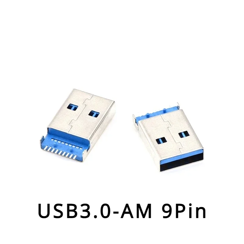 

5 Pieces USB 3.0 A Type Male Plug Connector High-speed Data Transmission USB 3.0 Jack Charging Socket Soldering
