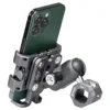FANAUE Motorcycle Bike Phone Holder Mount Aluminum Alloy with Vibration Dampener ATV/ UTV Bike Scooter Handlebar GPS Clip