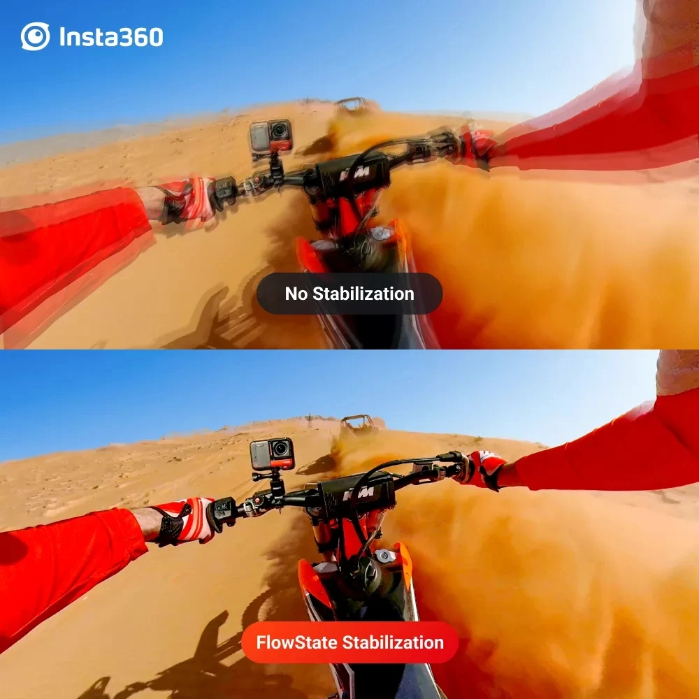원래 Insta 360 RS 5.7K 360 카메라 방수 4K 60fps Insta 360 ONE RS 액션 카메라