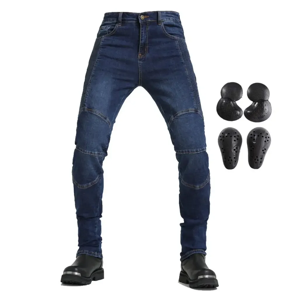 

Motorcycle Biker Jeans Dirt Bike Motocross Riding Pants CE Armored Reinforce with Aramid Protection Motorbike Adventure Touring