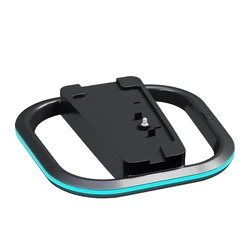 RGB Vertical Stand for Gaming Console with Anti - Slip Pad and 7 LED Light Modes (Black)