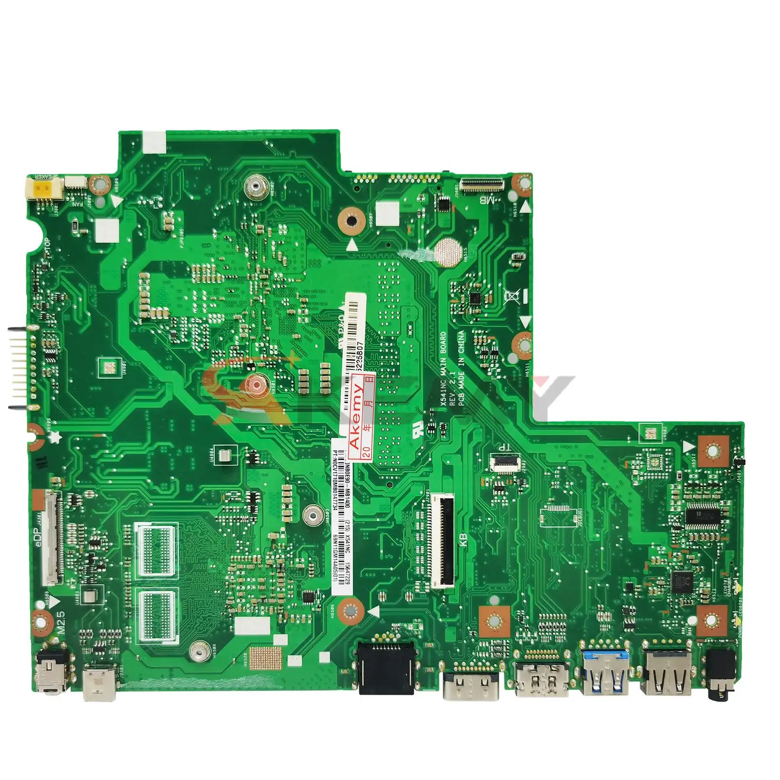 Placa-mãe Portátil X541nc para Asus X541n A541na A541nc R541n F541n com N4200 N3350 Gt810m 100 Teste - Imagem 5