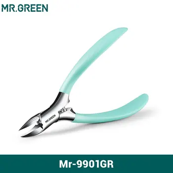 MR.GREEN 스테인리스 스틸 발톱 클리퍼, 물튀김 방지, 내성 네일, 올레크레논 커터, 전문 페디큐어 도구
