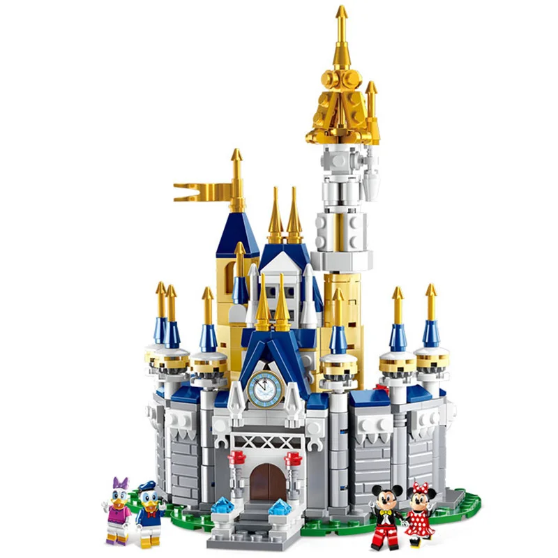 497Pcs Summer Holiday Villa Castle Building Blocks Set Figure Giocattoli Fai Da Te Per Kid Girl Birthday Gift