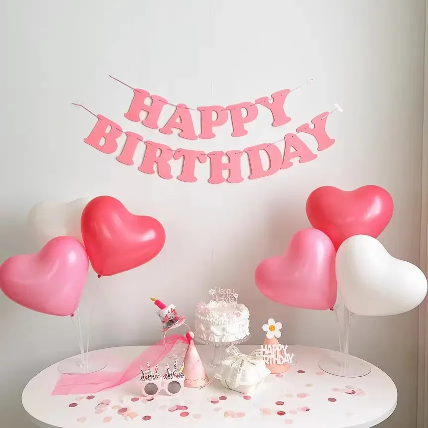 

Украшения для первого дня рождения с надписью «Happy набор воздушных шаров на день рождения» на год, Детские шары для вечеринки в честь Дня рождения мальчиков и девочек