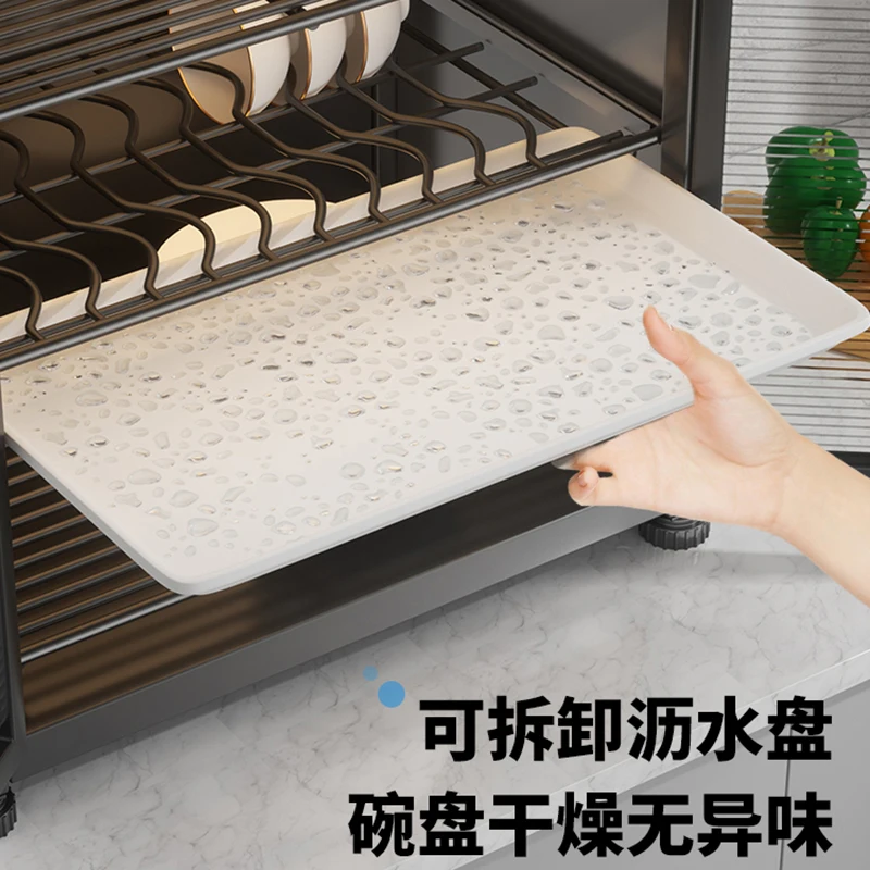 Modern Kitchen Storage Cabinet Multifunction Dust Prevention Drain Rack Cupboard Sideboard Kitchen Furniture Arm&aacute;rio Cozinha FYS