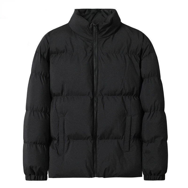 Men Harajuku Solid Warm Puffer Jacket 2023 Parka Mens Japanese Streetwear Winter Jacket Male Korean Fashion Bubble Coat F16