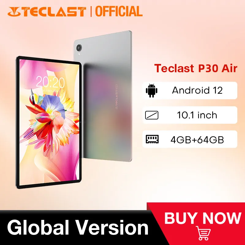 

Teclast P30 Air планшет, экран 10,1 дюймов, Android 12, 4 Гб ОЗУ 64 Гб ПЗУ