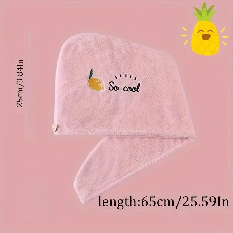 Quick-Dry Hair Turban for Women-Super Absorbent Microfiber Hair Wrap with Cute Print,Gentle Hair Drying Bonnet for Bathroom