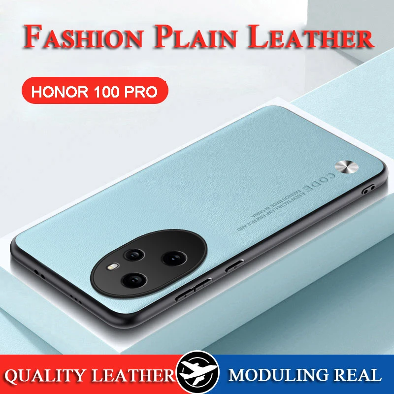 Per Honor 100 Pro Custodia In Pelle Tinta Unita Custodia Honor 100 Skin Soft Frame Camera Protect Fundas Honor 90/Honor 90 Pro/Honor 80
