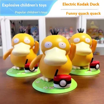 Pokemon Psyduck Dancing Singing Duck Action Figure Pvc Model Doll Decoration Portable Luggage Music Box Toy Children Kawaii Gift