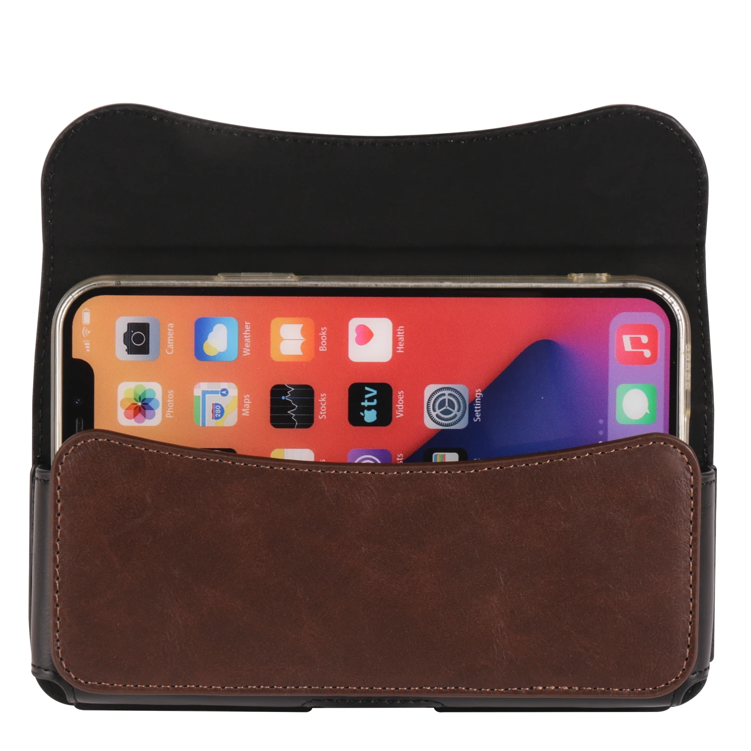 FULAIKATE Crazy Horse Handytasche mit horizontaler Taille für Herren, Ledertasche für Samsung Note 23 Ultra, iPhone 15 Pro Max, 6,1 "-7,2" – Detail 12
