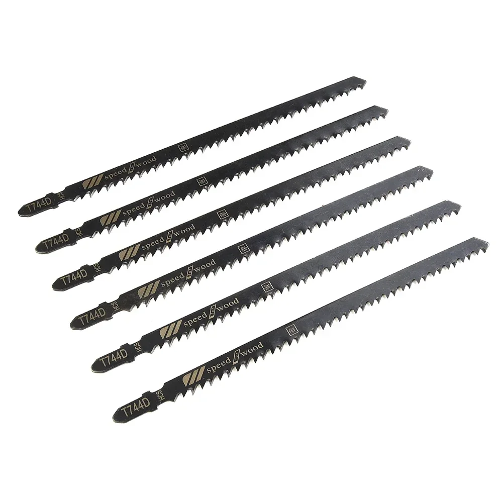 T744D Long 180mm Jigsaw Blades High Carbon Steel Blade For Wood Products Woodworking Blades Home 6pcs