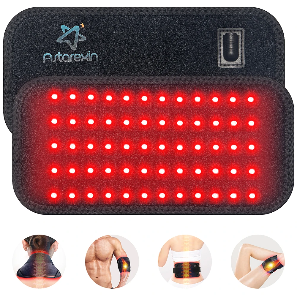 60 LEDs 660nm Red Light Infrared Belt 850nm Back Burn Fat Wrap Slimming Machine Waist Heat Pad For Muscle Soreness Skin Care
