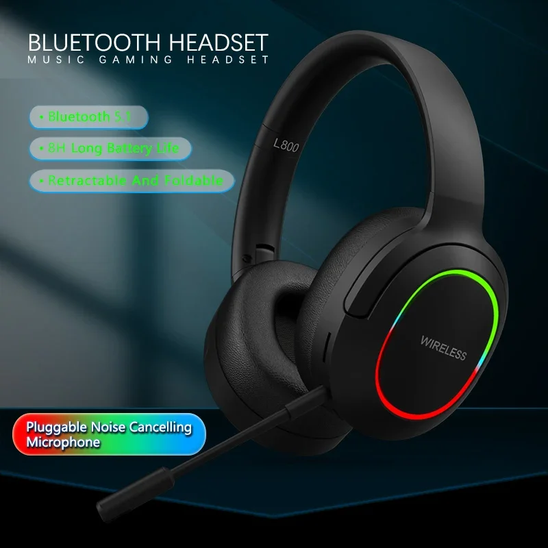 L650 Over-ear Headphone Bluetooth 5.1 Noise cancellation Stereo Surround HIFI Long Battery Life