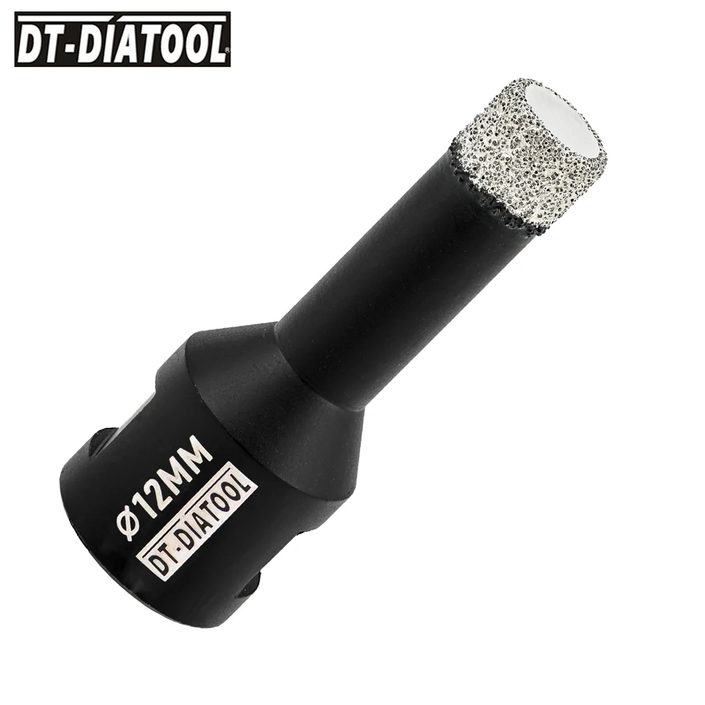 DT-DIATOOL 드라이 다이아몬드 드릴 코어 비트, 세라믹 타일 구멍 톱, 화강암 대리석 돌 드릴링 비트, M14 직경 6mm, 8mm, 10mm, 12mm, 2 개