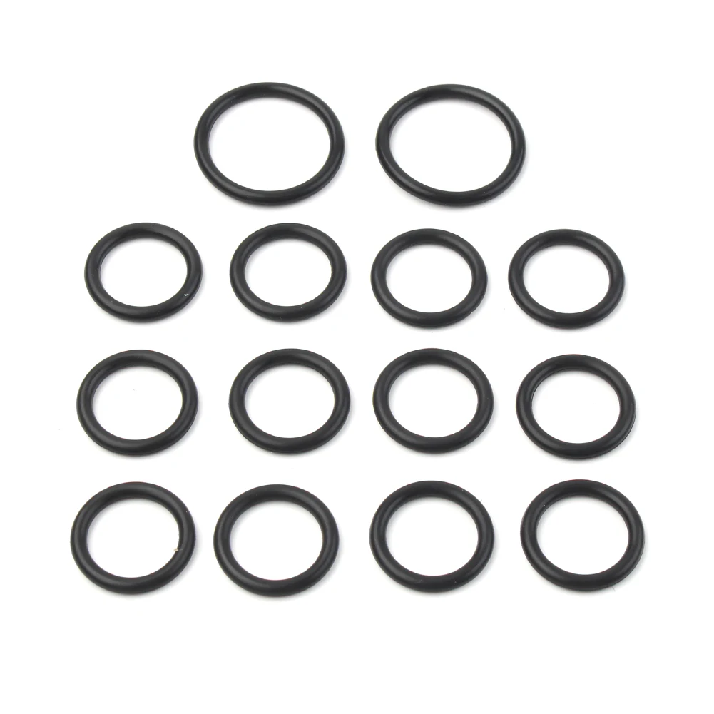 14pcs/set Car Turbocharger Oil Water Coolant Line Gasket Orings Rubber Kits for BMW N54 Z4 X6 335is 335xi 740i 740Li 135i