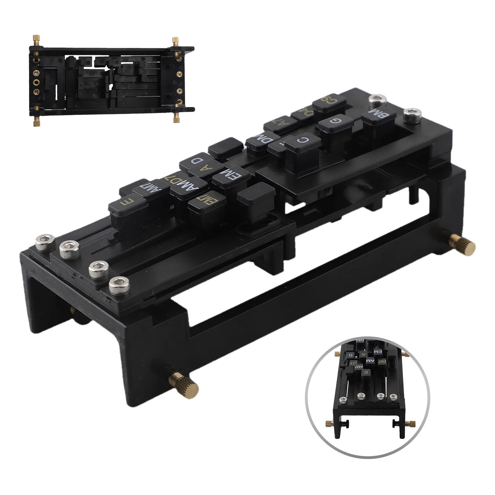 Guitar Chord Presser Essential Learning Tool For Guitar Beginners Starters Chord Helper One Key Tuner 18 Buttons