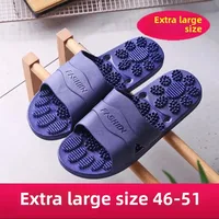 Large Size Massage Slippers for Men And Women Non-Slip Soft Bottom Bathroom Shower Leakage Couple Bedroom Cool Slippers