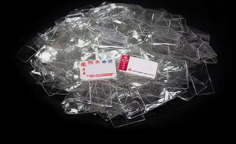 1000PCS Mini Vinyl Sleeves Label Protector Film Pouch für Schmuck Waren Preis Display Tag – Detail 1