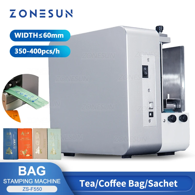 Zonesun Zs-f550 Digital Stamping Machine Fast Printing Coffee Tea Paper Aluminum Foil Bag Customization Card - Press - AliExpress
