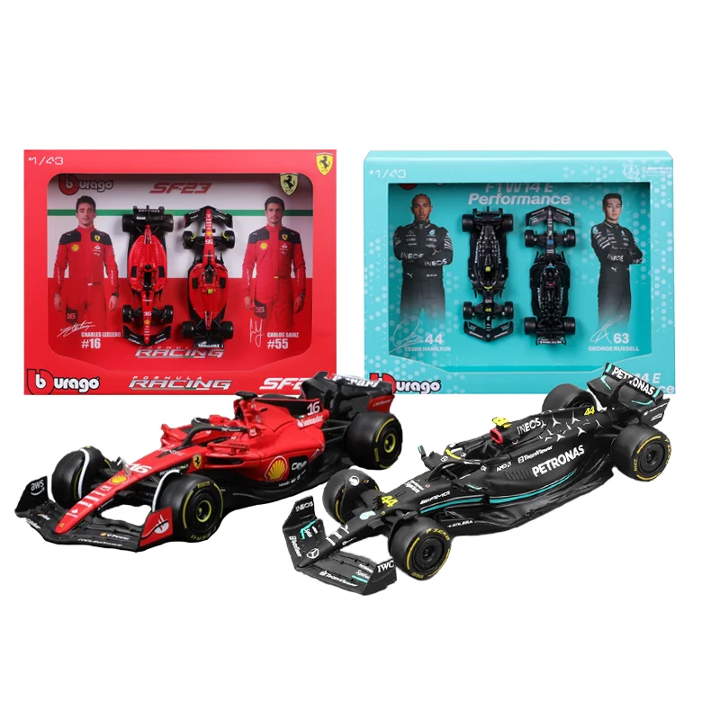 Bburago F1ミニカーセット 1/43 Bburago 1:43 F1 Formula SF23 Monza Ferrari Racing Car Model