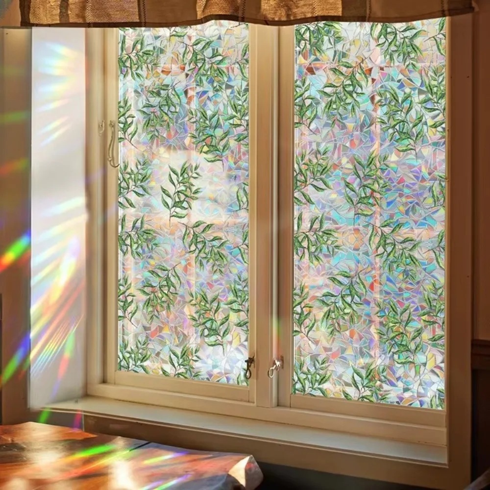 Window Privacy Film Decorative Window Sticker Vinyl Glass Films Stained Glass Sticker Home Decoration