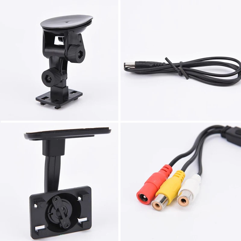 Monitor a ventosa a colori per auto LCD TFT da 5 pollici ad alta risoluzione telecamera di retromarcia Monitor di sicurezza per auto per telecamera di parcheggio di Backup inversa - Image 5