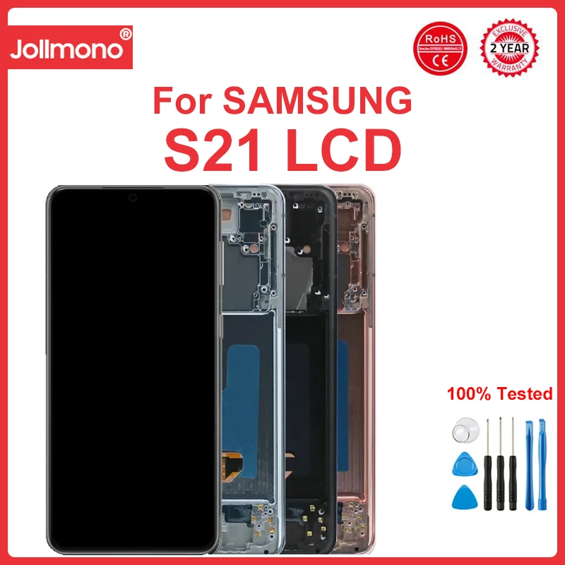 Display Super Amoled Per Samsung Galaxy S21 + / S21 Plus G996B/Ds, Per Samsung Galaxy S21 G990F Display Lcd Touch Screen Digitale