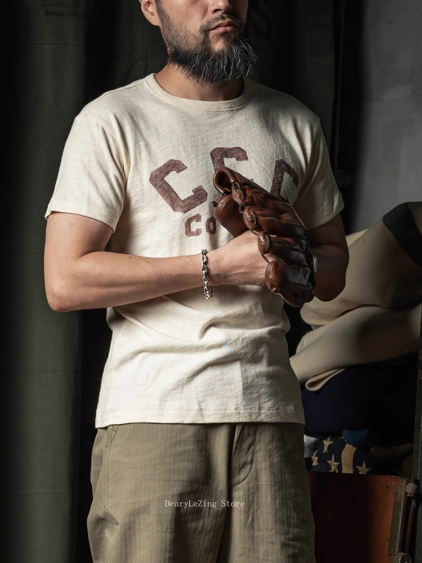 Rugged Bronson Vintage Hand-Drawn Style Printed T-Shirt 1930s CCC