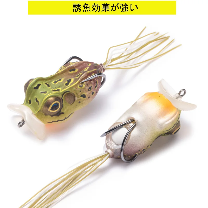 10 Esche Morbide A Rana Per Pesca Al Bass E Luccio – Galleggianti E Realistiche (5,5 Cm, 12,5 G)