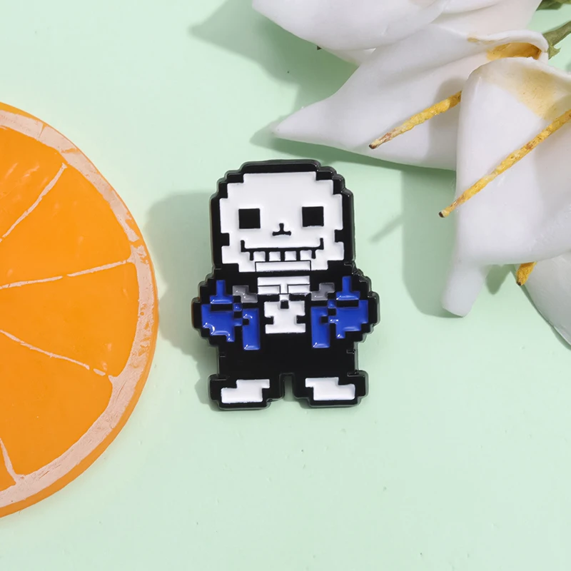

Game Undertale Sans Enamel Pins Pixel Cartoon Character Lapel Badge Backpack Clothe Brooches Jewelry Gift Wholesale Price Pin