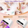72LEDS Nail Drying Lamp For Nails Gel Polish With 4 Timer Setting HD Display Screen Auto Sensor Professional Nail Drying Machine 5