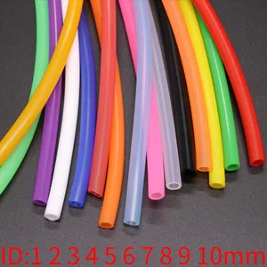 Tubo Flexible de silicona de 1 metro, 2, 3, 4, 5, 6, 7, 8, 9, 10mm, manguera de goma de grado alimenticio, Conector de agua para refrescos, colorido