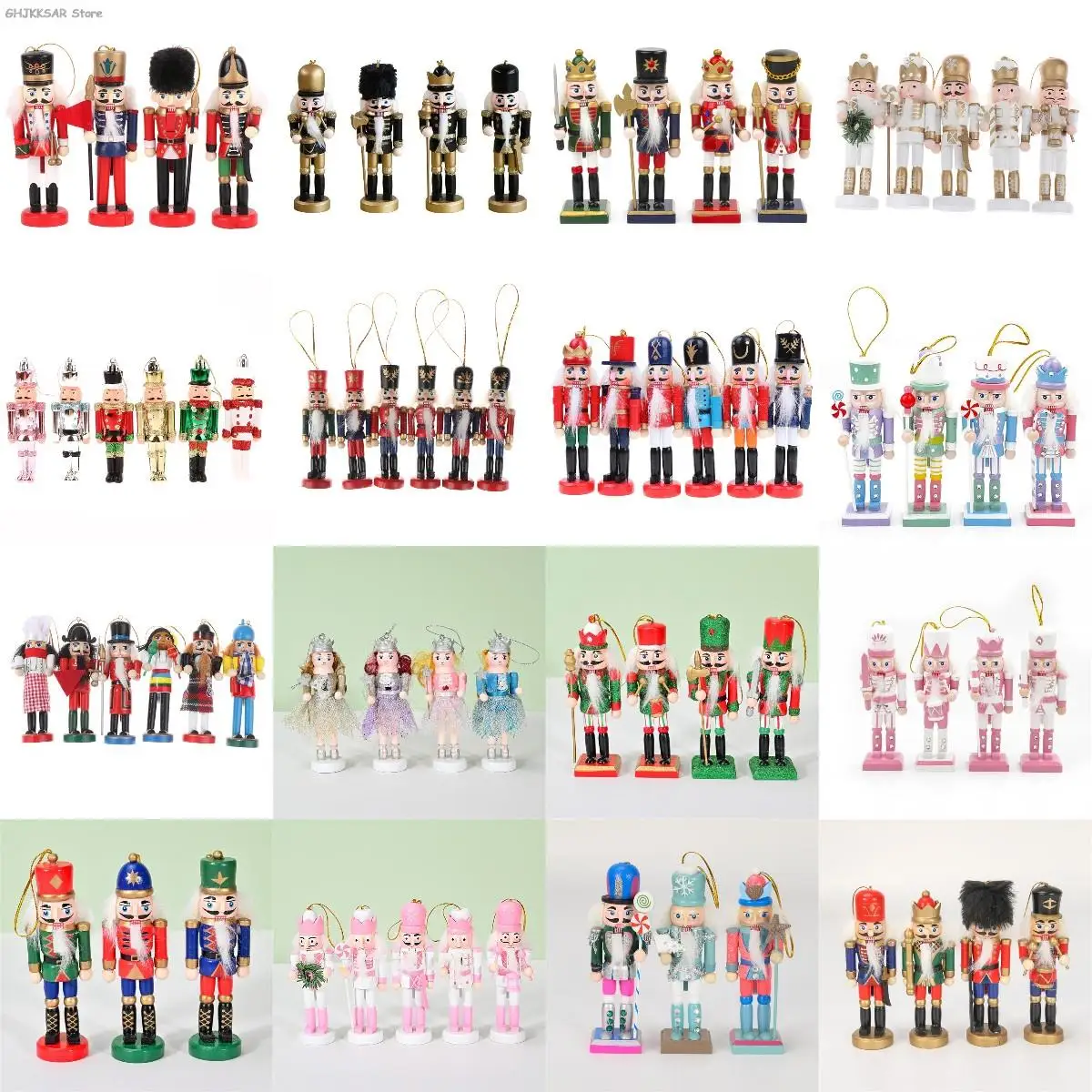 

1 деревянный европейский модный детский деревянный гайковёр, украшение для дома, настольные украшения