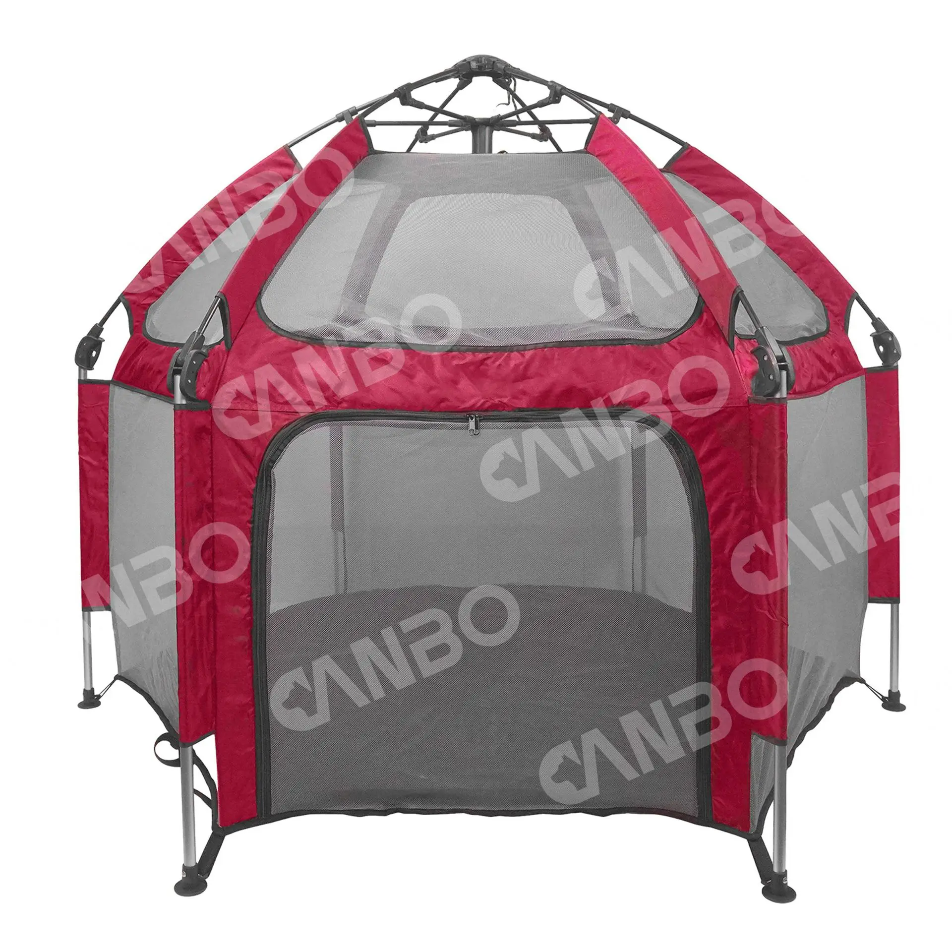 Tienda de campaña para perros de apertura rápida, plegable, para exteriores, playa, casa, interior, gato, hexagonal, 24 x 24 x 97 cm